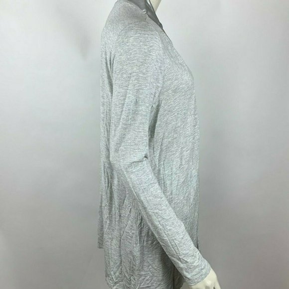 Lysse Canyon Drape Cardigan Open Front Wrap Silver - Picture 5 of 11